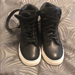 Black high top sneakers from JustFab